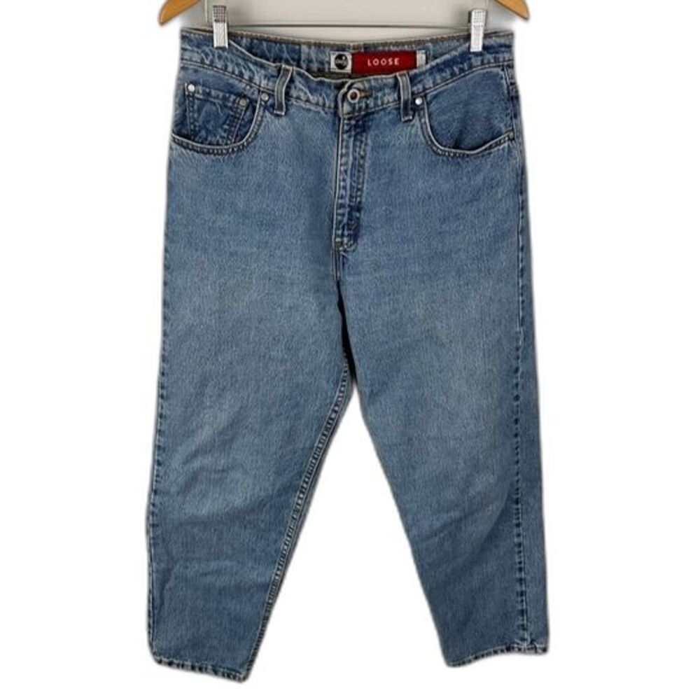 Levi’s The Silver Tab Loose Fit High-Rise Blue Denim Jeans Size 13 Juniors Y2K